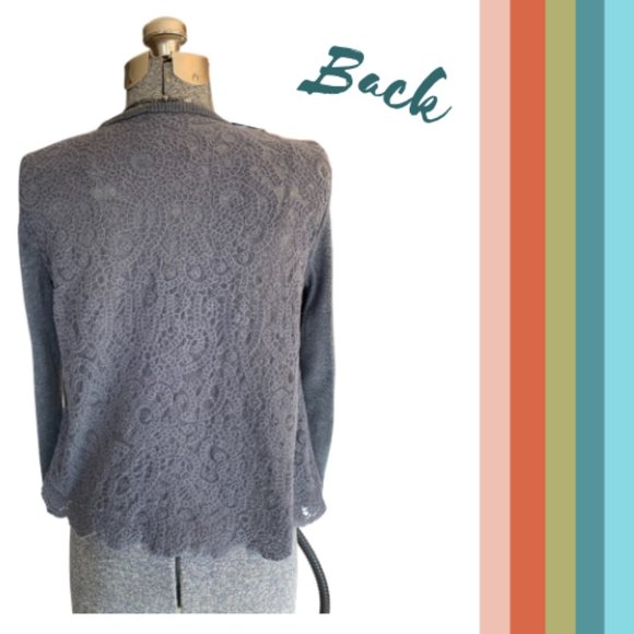 American Eagle Lace Back Cardigan - Picture 3 of 4